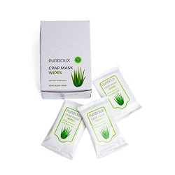 PURDOUX Unscented CPAP Mask Wipes with Aloe Vera